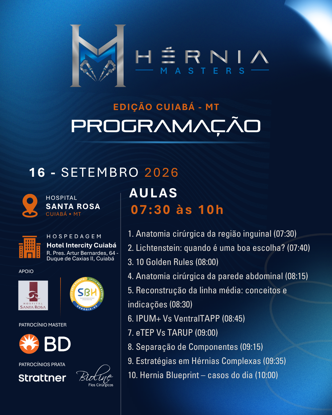 Programação HerniaMasters cuiabá
